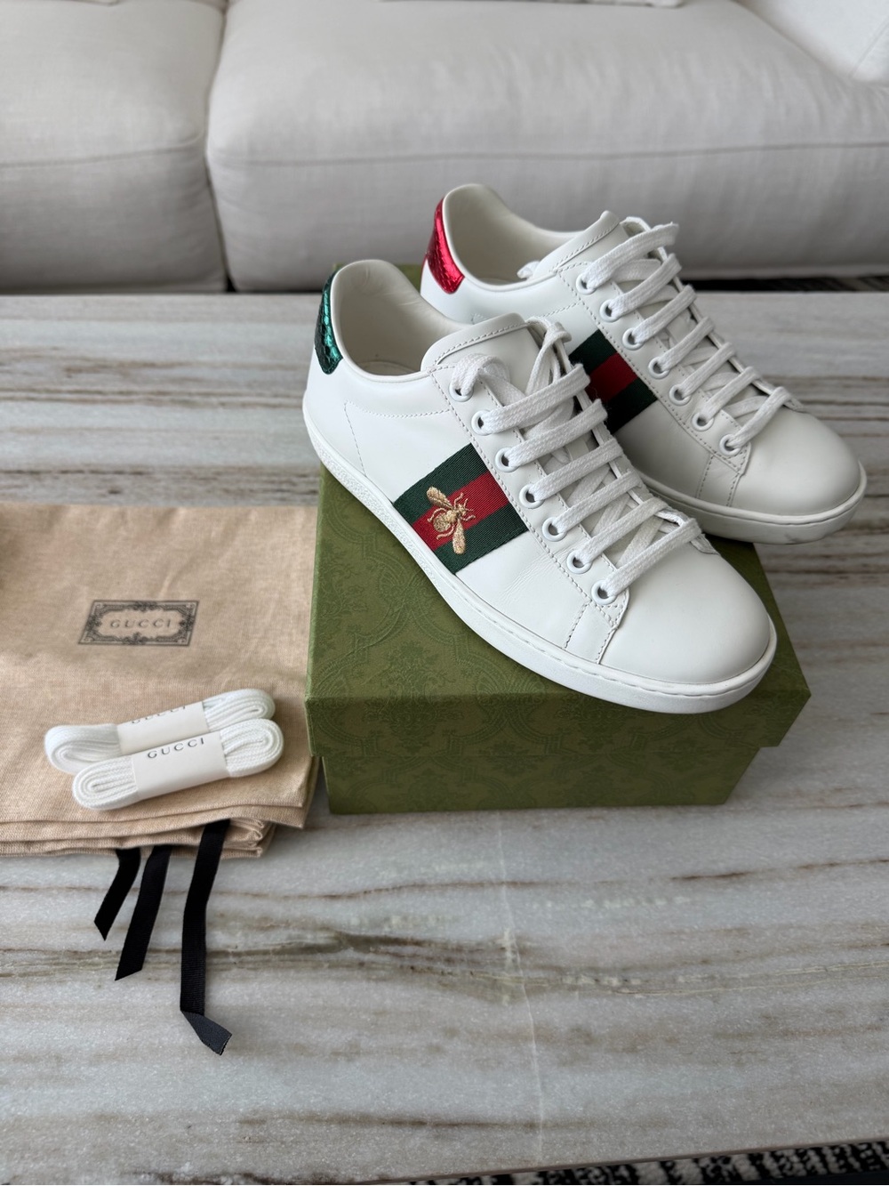 Gucci Ace Sneaker with Bee